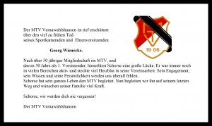 Der MTV Vernawahlshausen nimmt Abschied